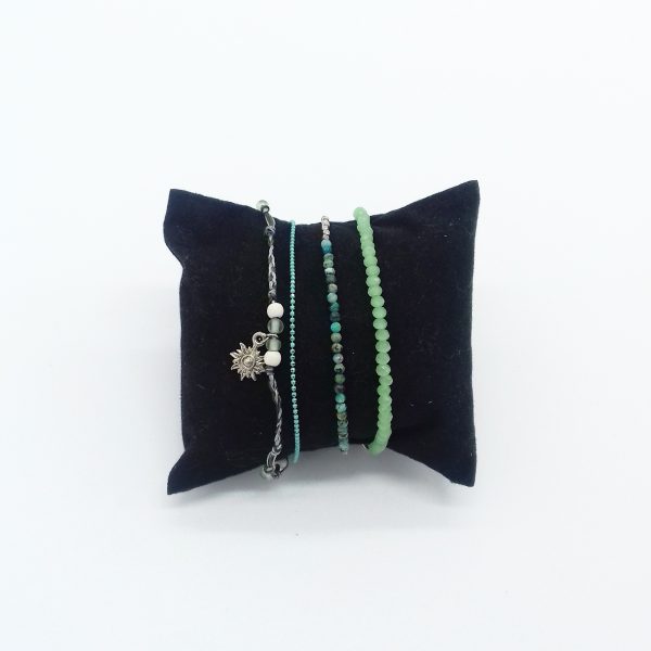 pack de bracelets nuances de vert bijoux fantaisie et accessoires de mode femme à Lyon