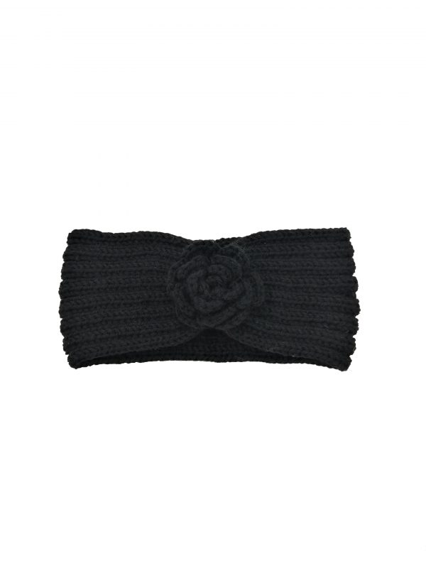 Headband noir motif forme de rose, accessoires de mode pour cheveux femme