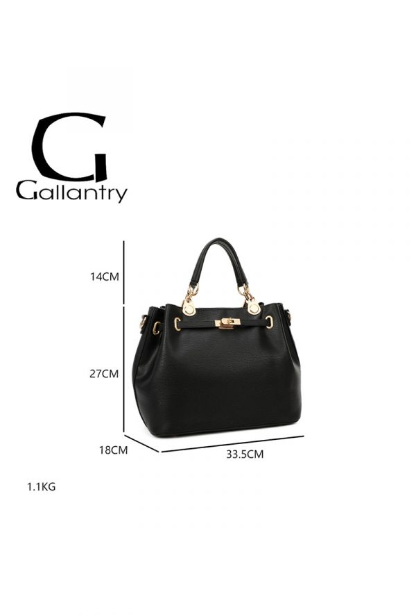 Dimensions de ce sac bandoulière noir gallantry, accessoires de mode femme et bijoux à Lyon