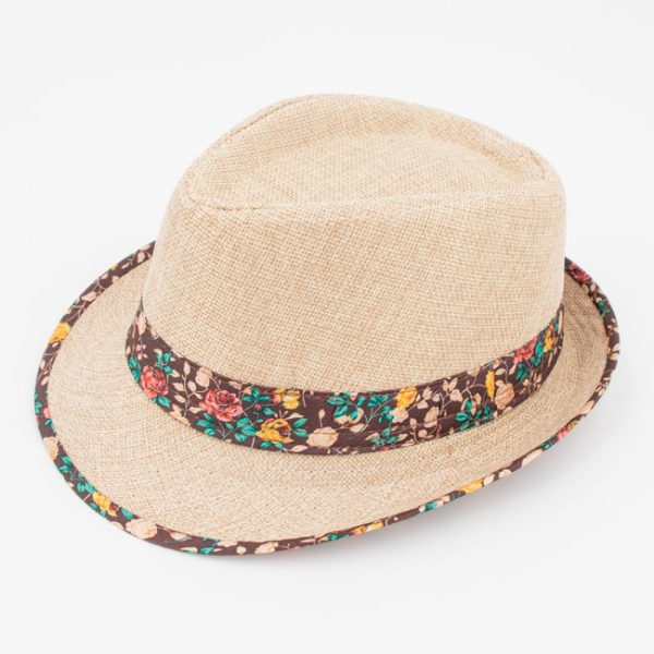 chapeau pour petite fille, marron, idéal en été pour se protéger du soleil. Bijoux et accessoires de mode à Lyon
